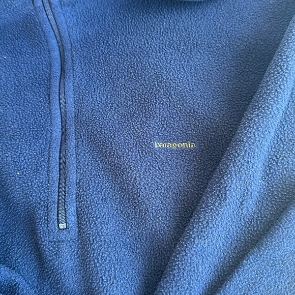 Patagonia Capilene Pullover 1/4 Zip Fleece Long Sleeve Sweater Mens Size L Blue. - Picture 4 of 16